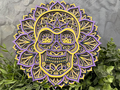 Customizable Layered Mandala Skull