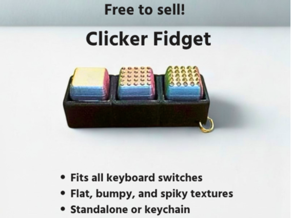 Free-To-Sell Textured Fidget Clicker