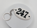 Llavero personalizable stile Numeracion Para Casas