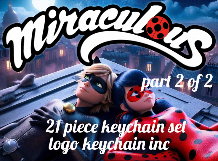 miraculous 21 piece set keychain 2 of 2