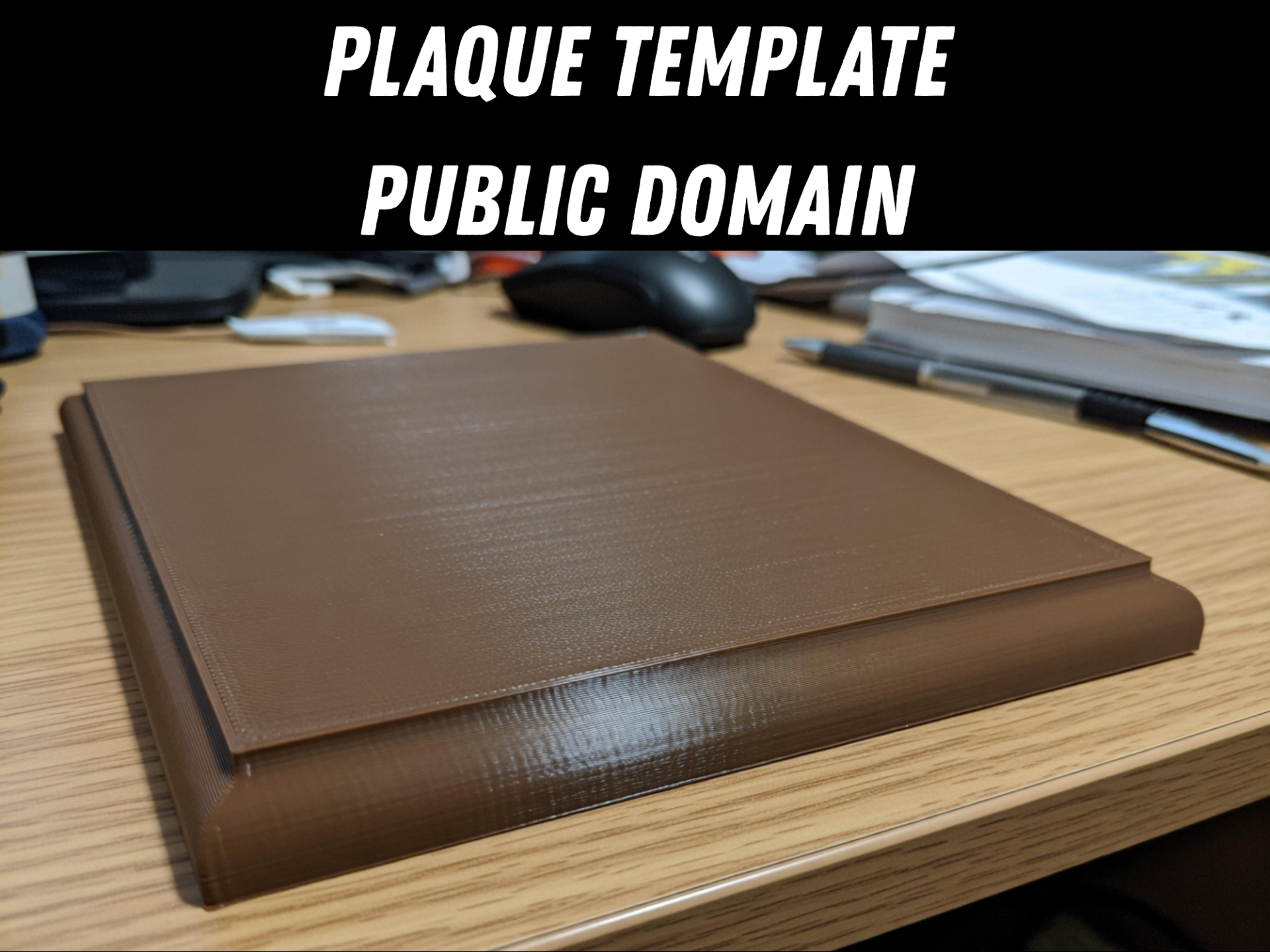 Blank Plaque Template - Customizable Plaque