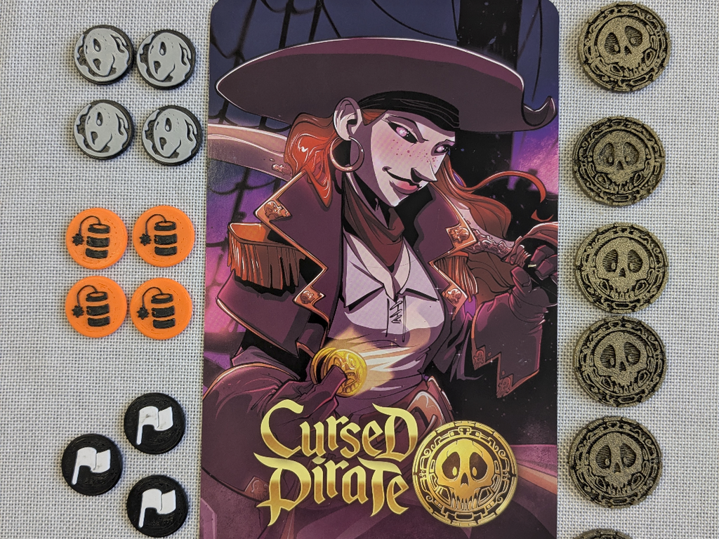 Cursed Pirate Tokens - Dice Throne