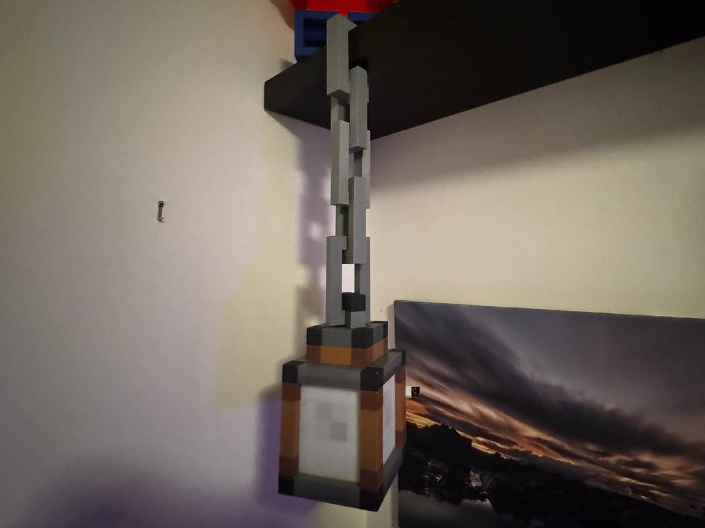 Ikea Lack adapter for cozy Minecraft Lantern Chain