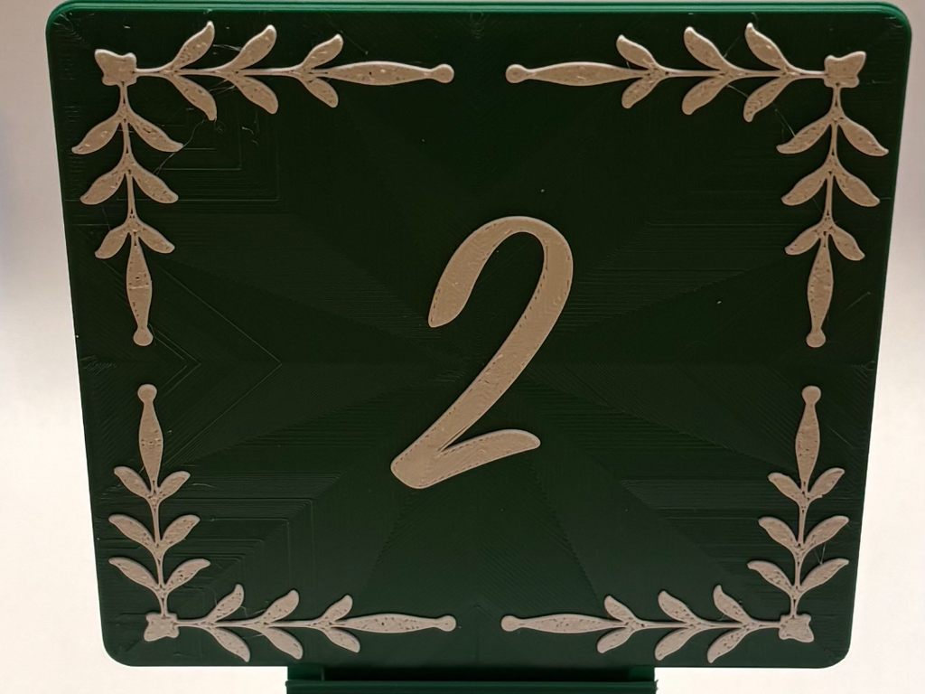 Table Numbers Customisable Design 2