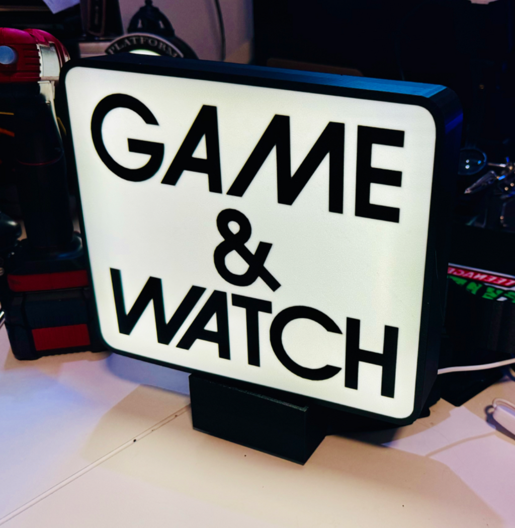 Nintendo Game & Watch Light up Sign Light Box