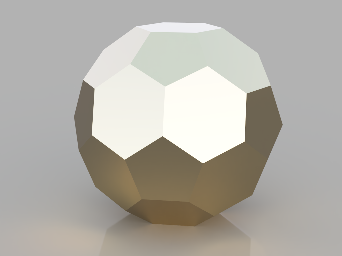 Low Poly Spheres: Truncated Icosahedron