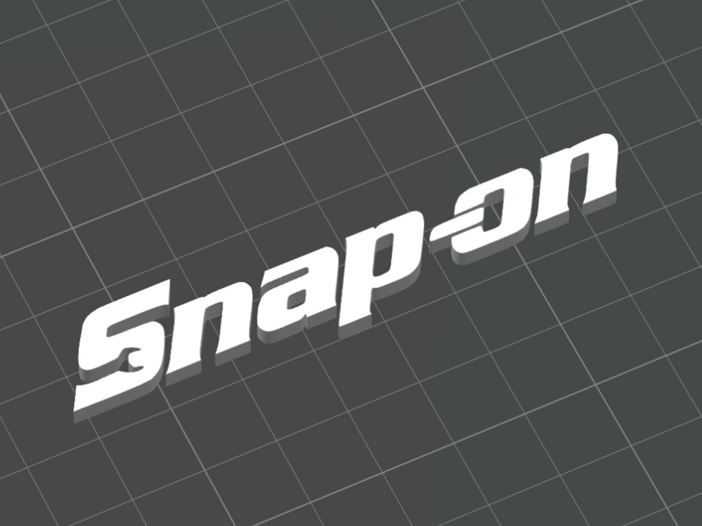Snap-On Tools Logo Emblem - Custom 3D Printed