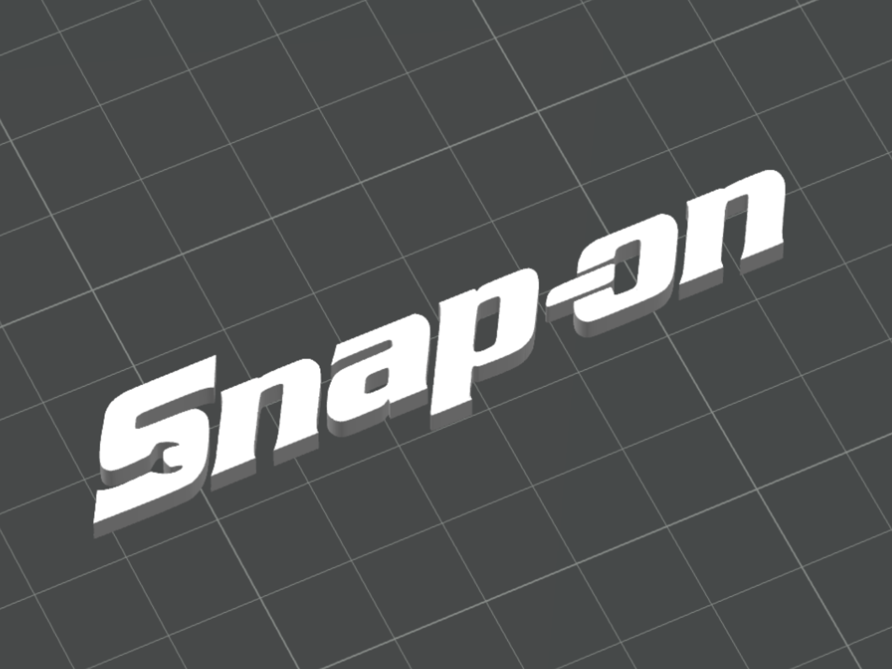 Snap-On Tools Logo Emblem - Custom 3D Printed