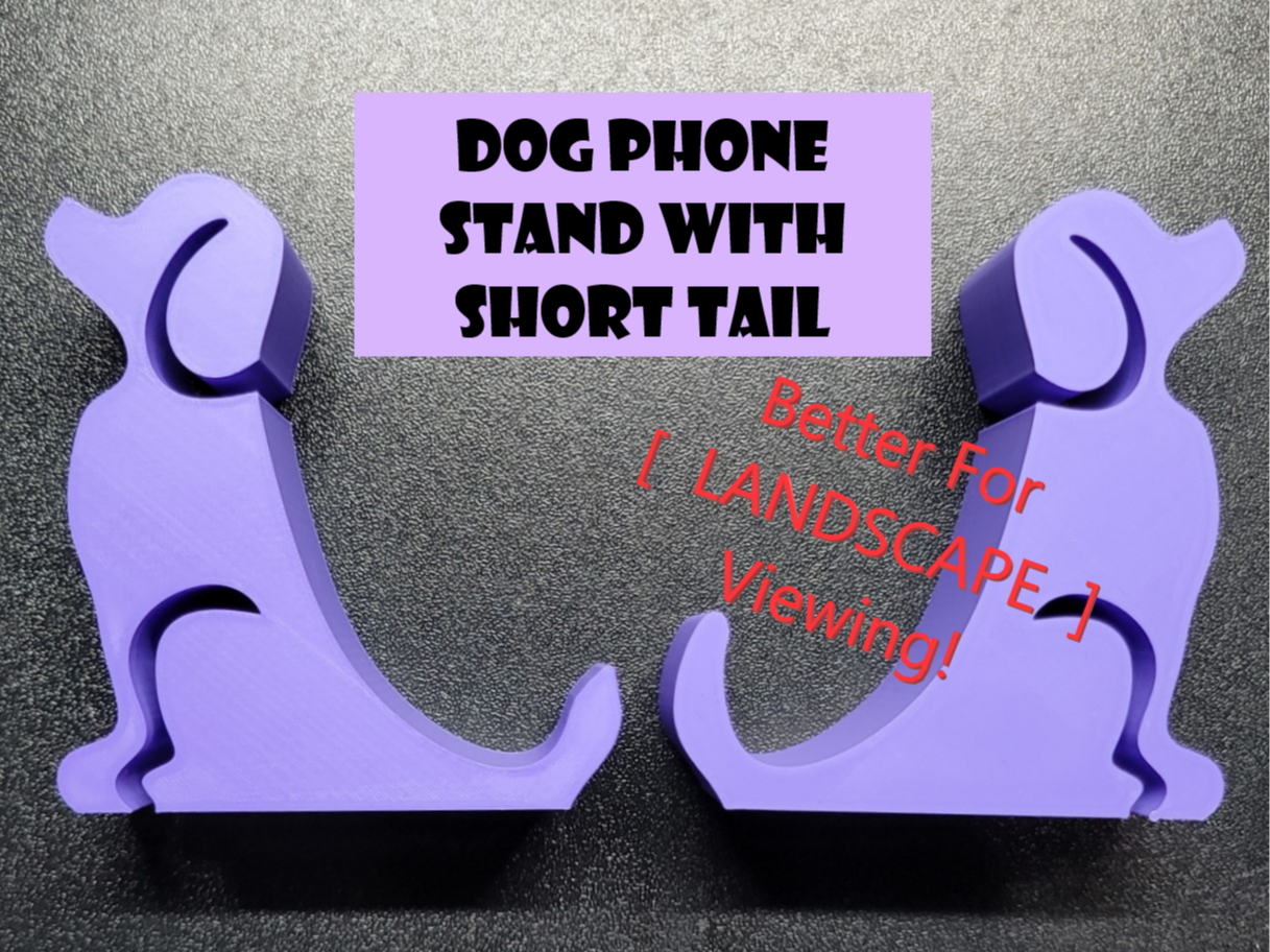 Dog Phone Holder w/ Short Tail