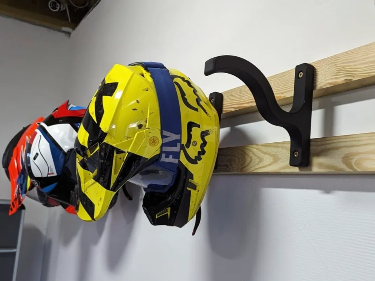 Hanger for moto helmet.