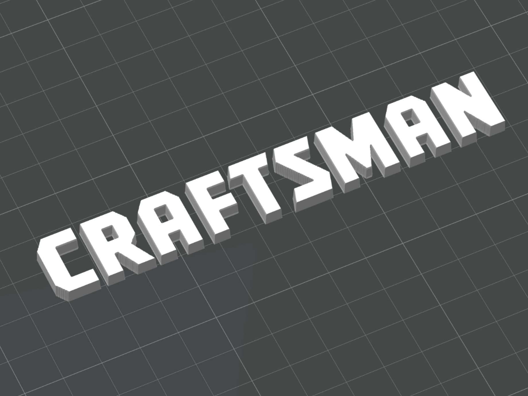 Craftsman Tools 3D Printed Logo