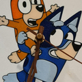 Bluey and Bingo Clock