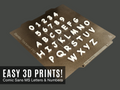 Alphabet Letters & Numbers - Comic Sans MS