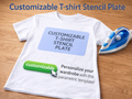 Customizable T-shirt Plate