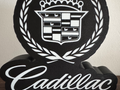 Classic Cadillac Logo in Black & White - LED Light