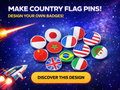 Collection d'épingles/ Pins / badges Drapeaux