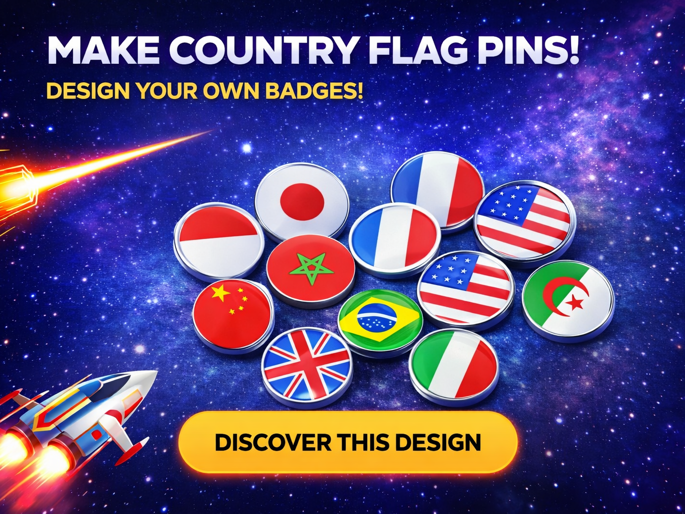 Collection d'épingles/ Pins / badges Drapeaux