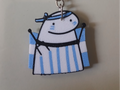 Llavero flork con bandera argentina mundial