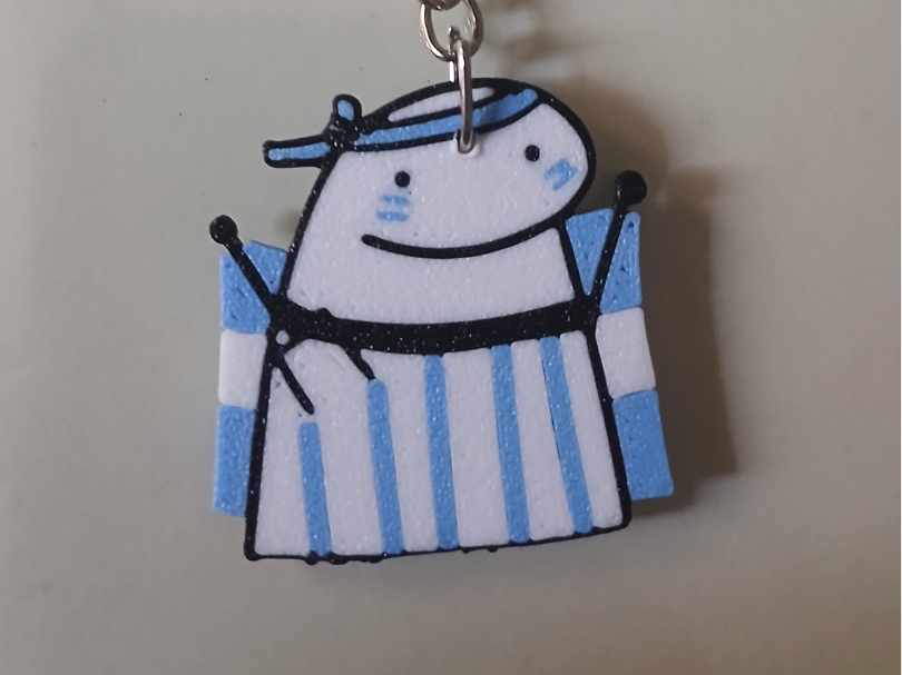 Llavero flork con bandera argentina mundial