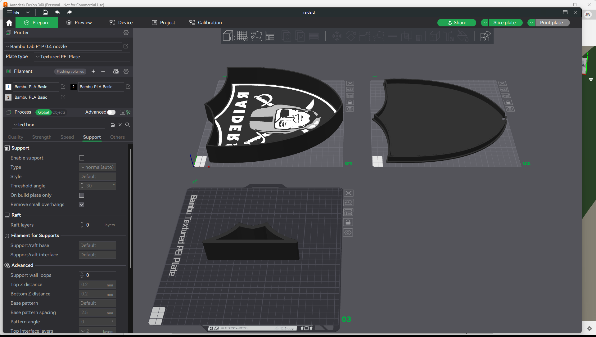 Raiders LED Lamp
