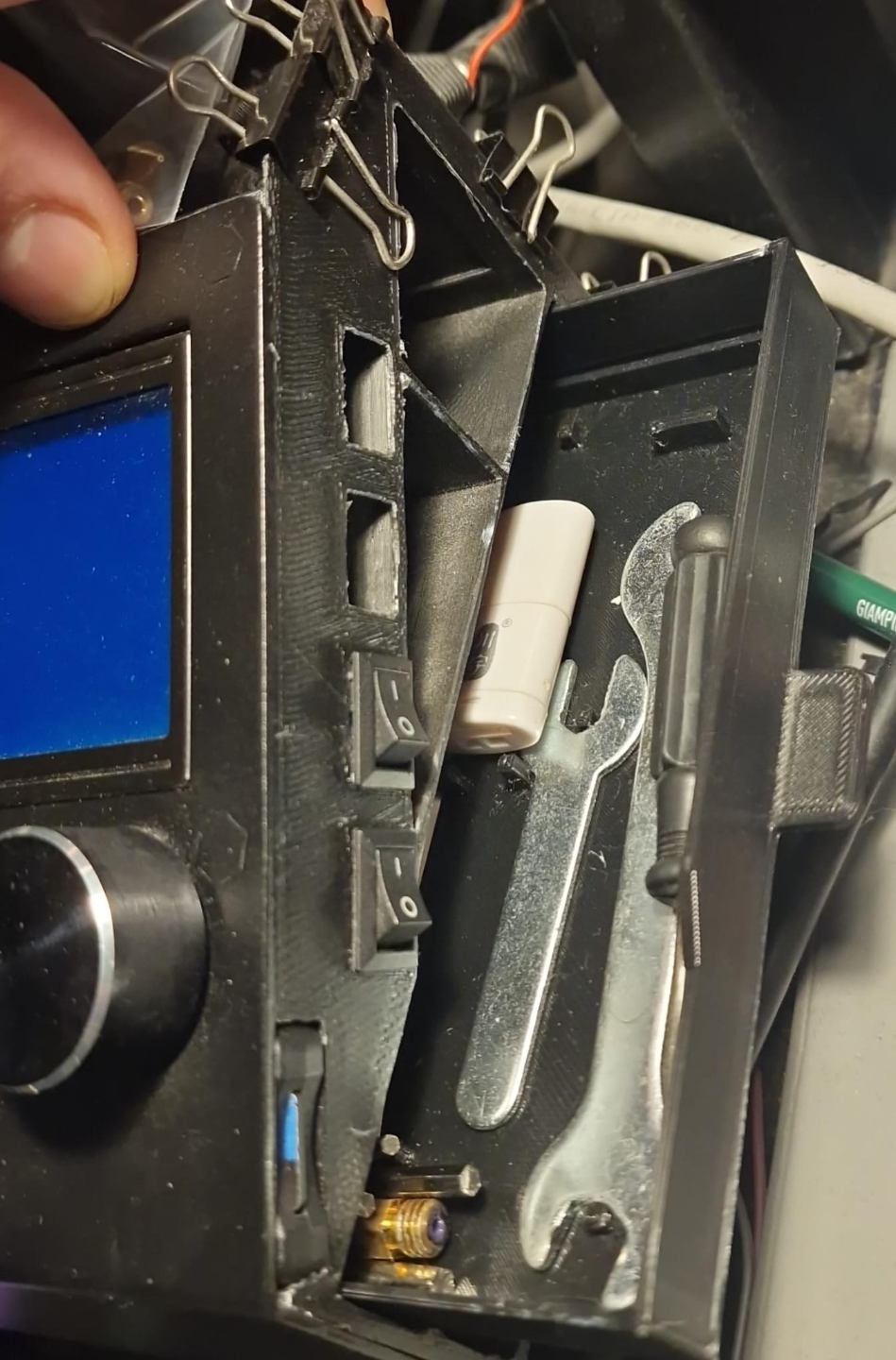 Ender3 tools case with light switch and microsd reader