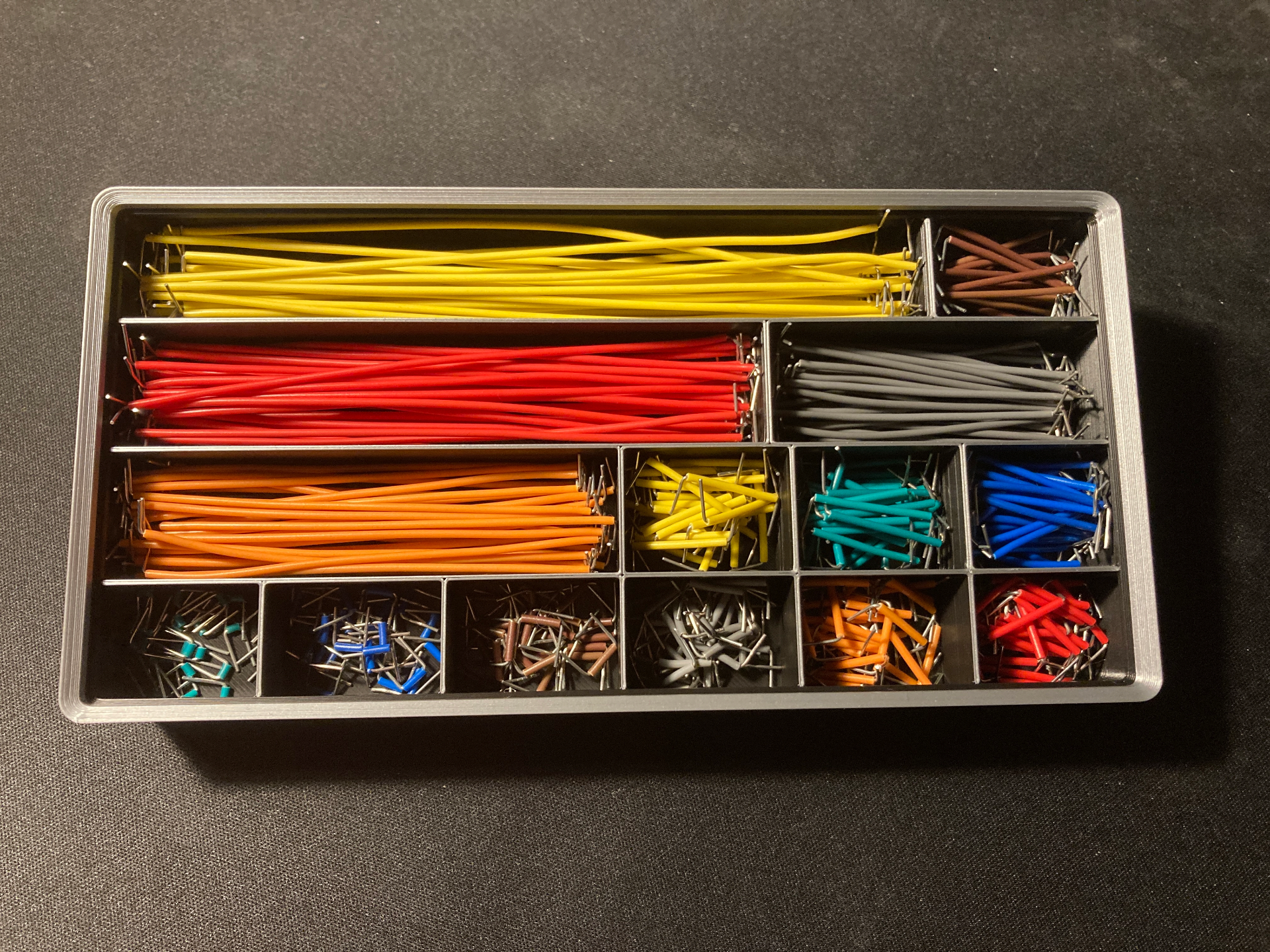 Breadboard Jumper Wire Gridfinity Box