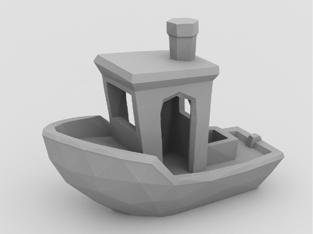 Low poly benchy