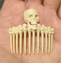 Bones hair comb 002