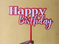 Happy Birthday Cake Topper