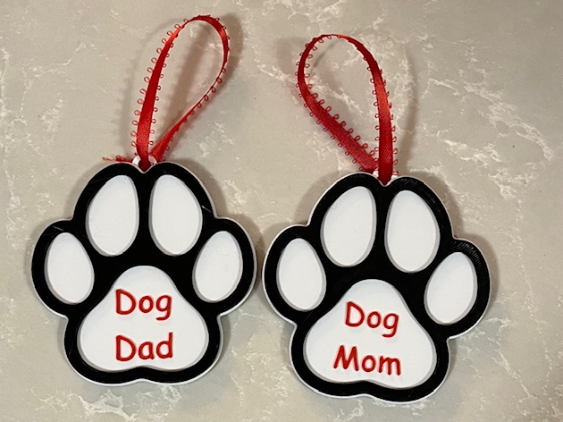 Dog Parents Christmas Ornaments