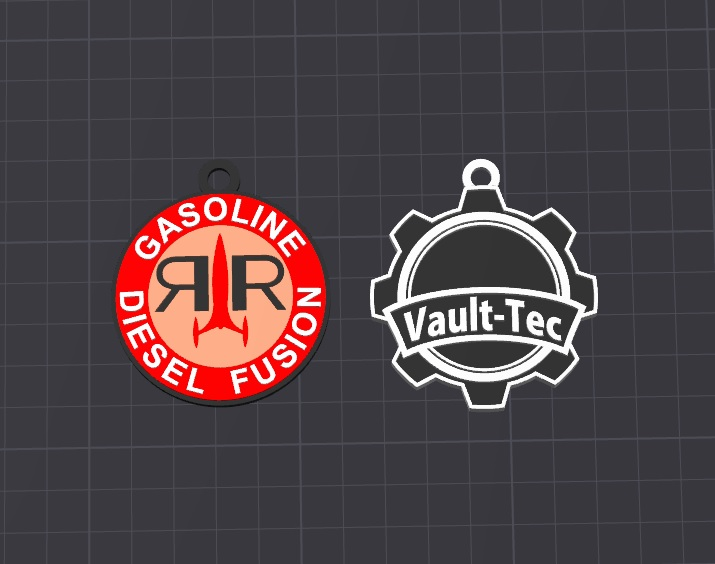 fallout keychains / charms (free commercial)
