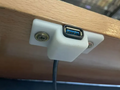 Attaching the USB port under the table