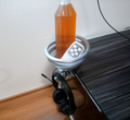 Clamp-on Headphone Hook with basket