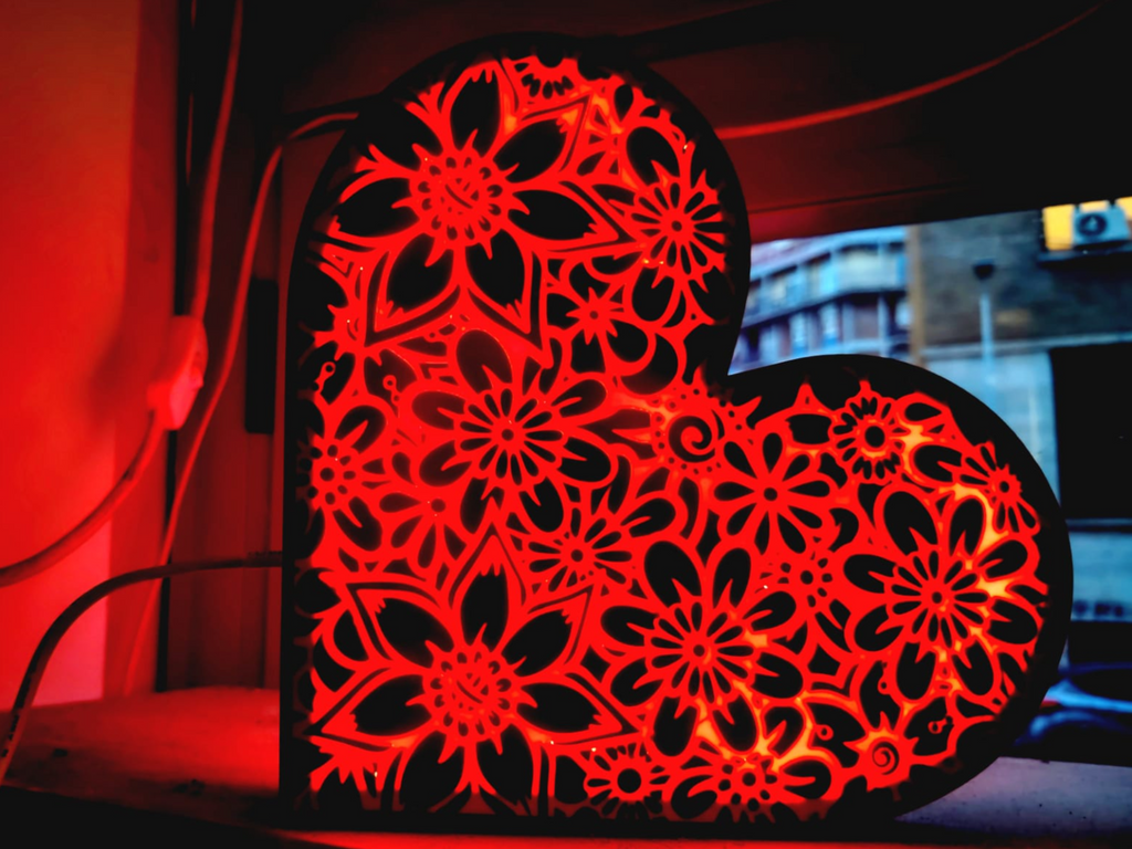 Lampada cuore San Valentino Terni