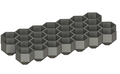 Hex Shaped Seeding Tray for Medium Cotton Balls