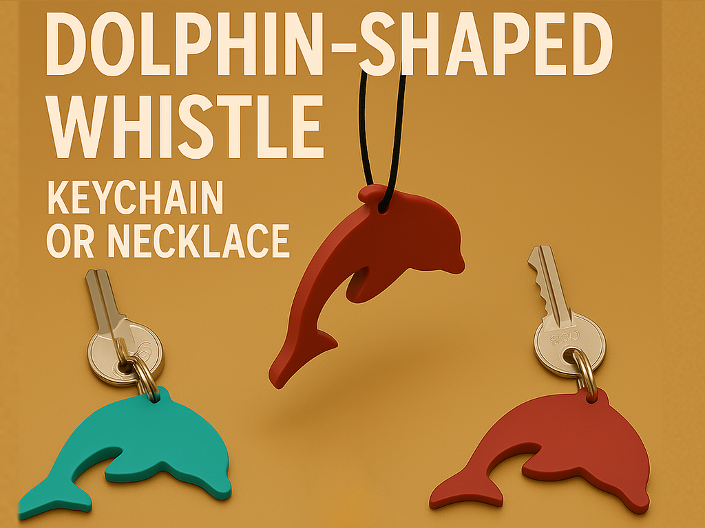 Mini Fischietto Delfino - Portachiavi o Collana