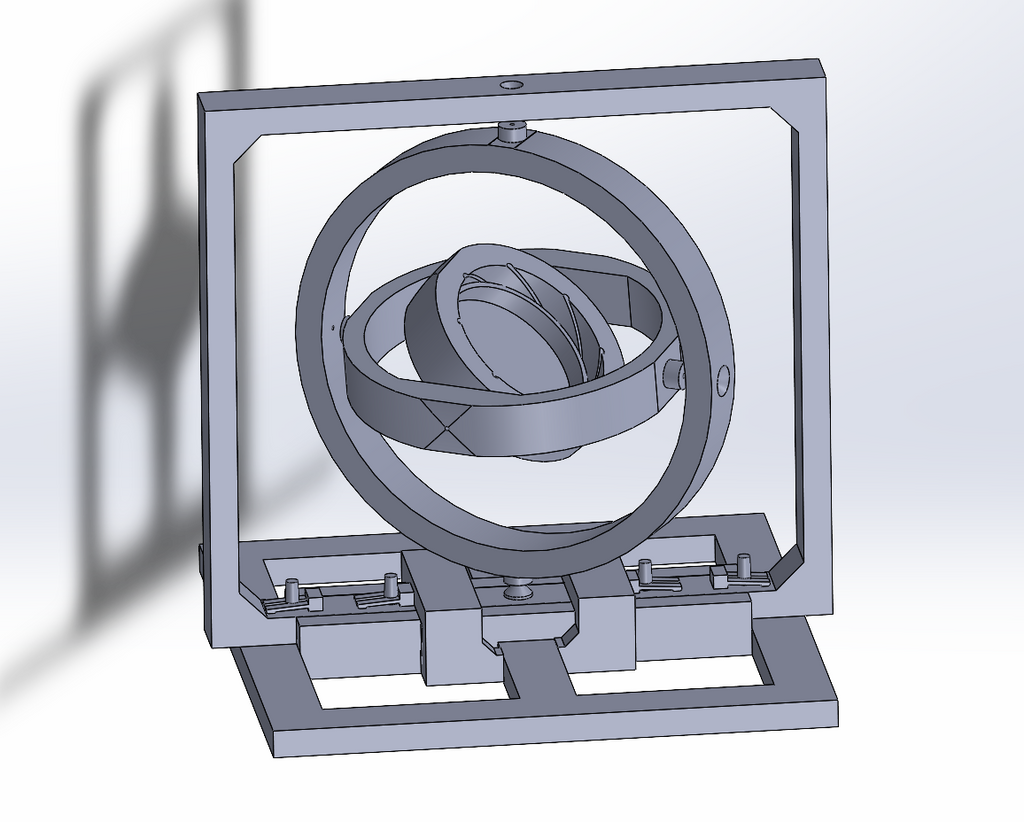 3 axis rotation gyro model（三轴旋转陀螺仪平台）