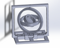 3 axis rotation gyro model（三轴旋转陀螺仪平台）