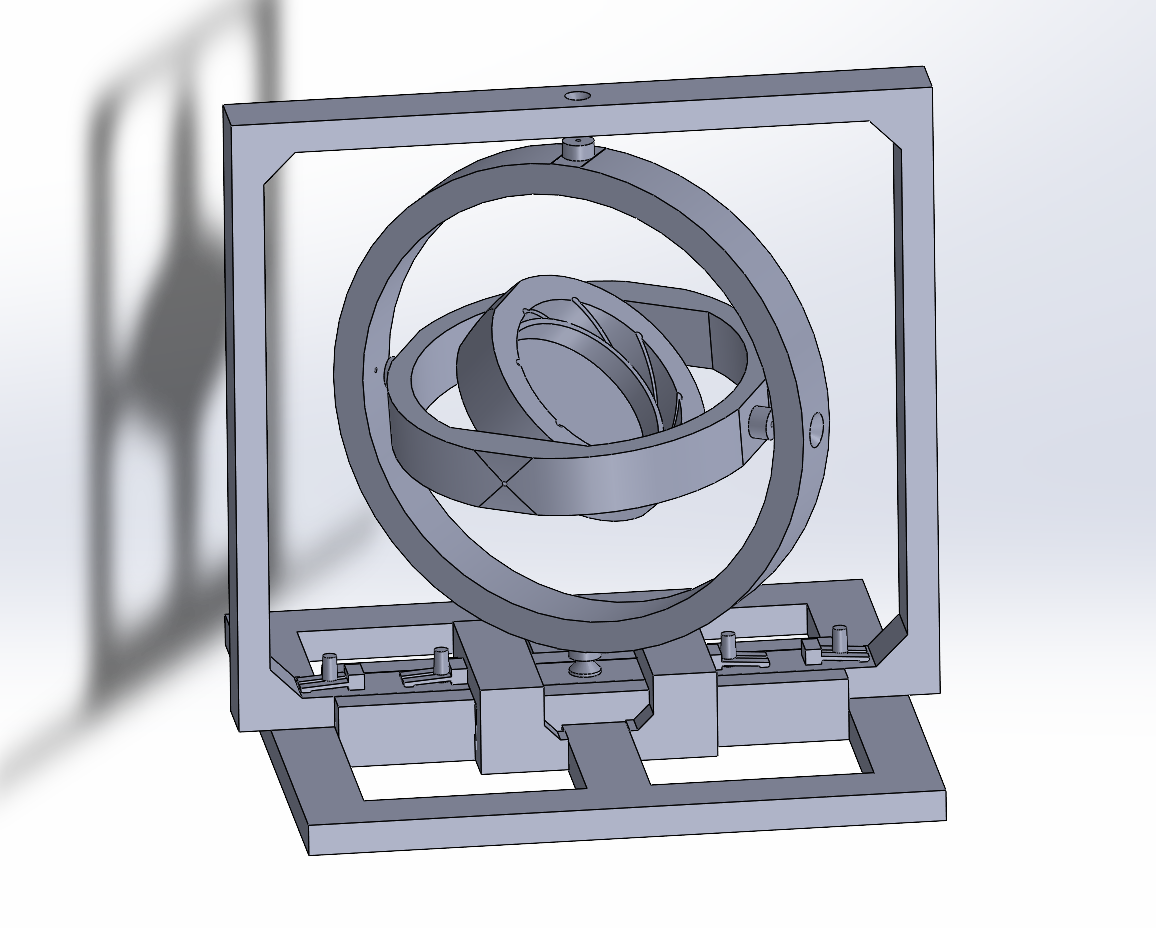 3 axis rotation gyro model（三轴旋转陀螺仪平台）