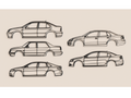 VW Jetta Models 2D wall art decor