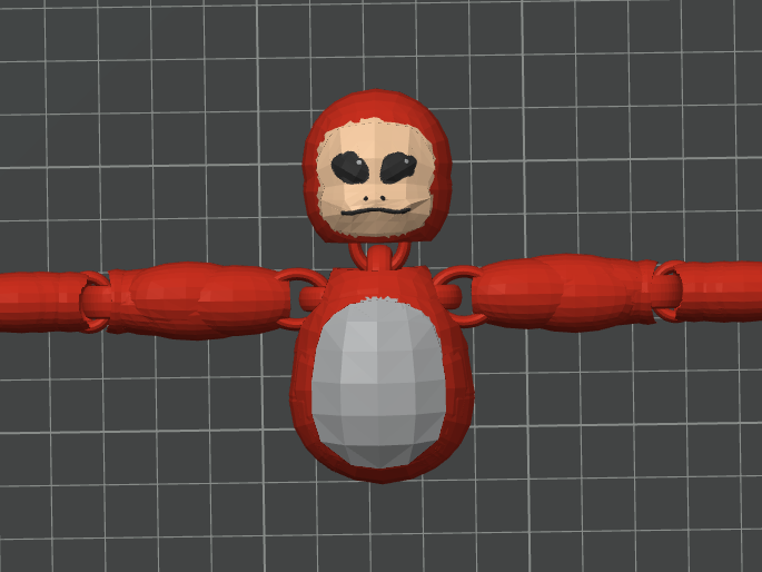 Capuchin Virtual-Reality game articulated ragdoll