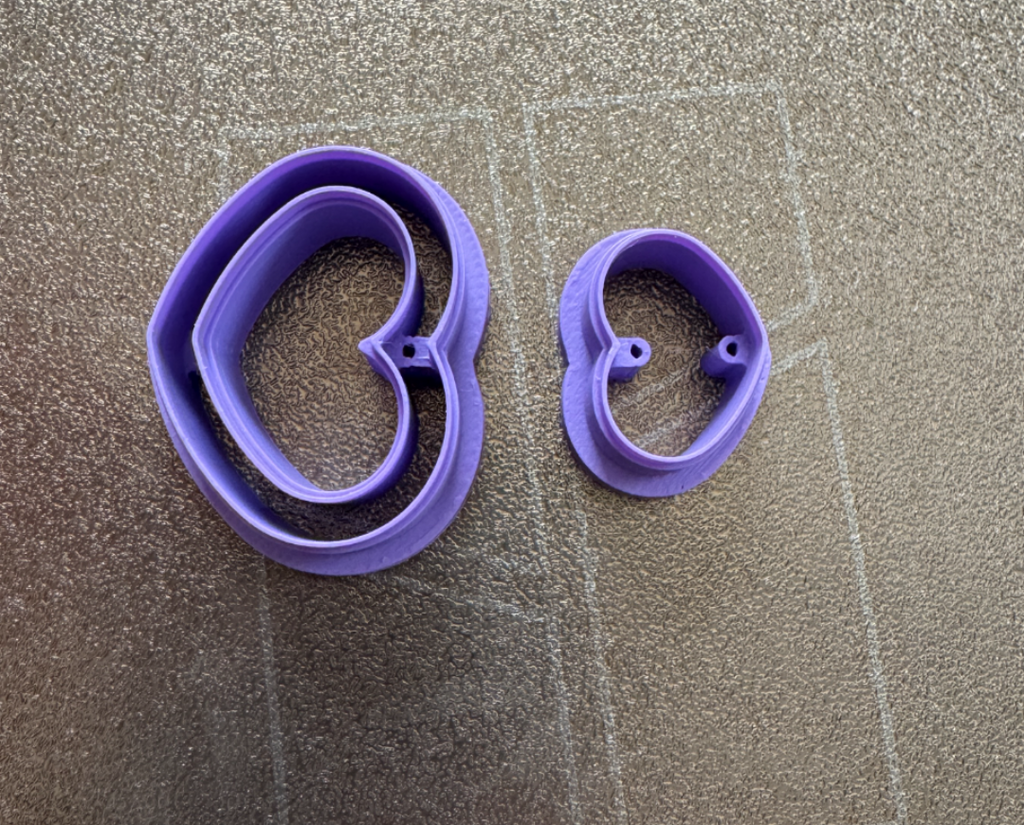Skinny heart cutout polymer claycutter set *sharp*