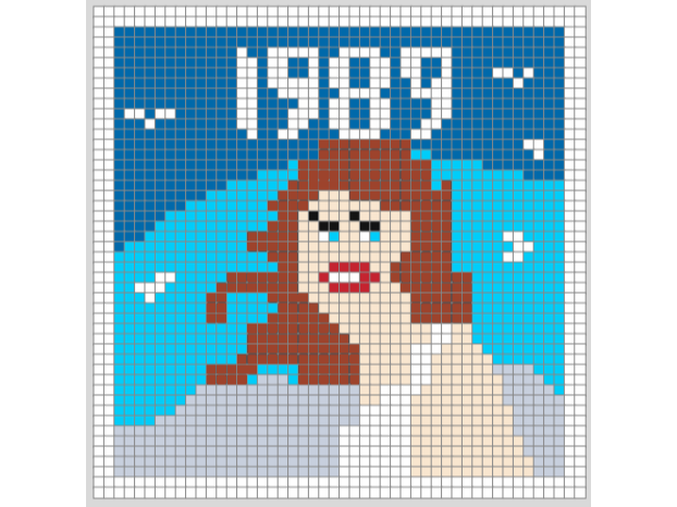 Taylor Swift 1989 Pixel Puzzle