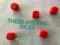 Large hand-held dices