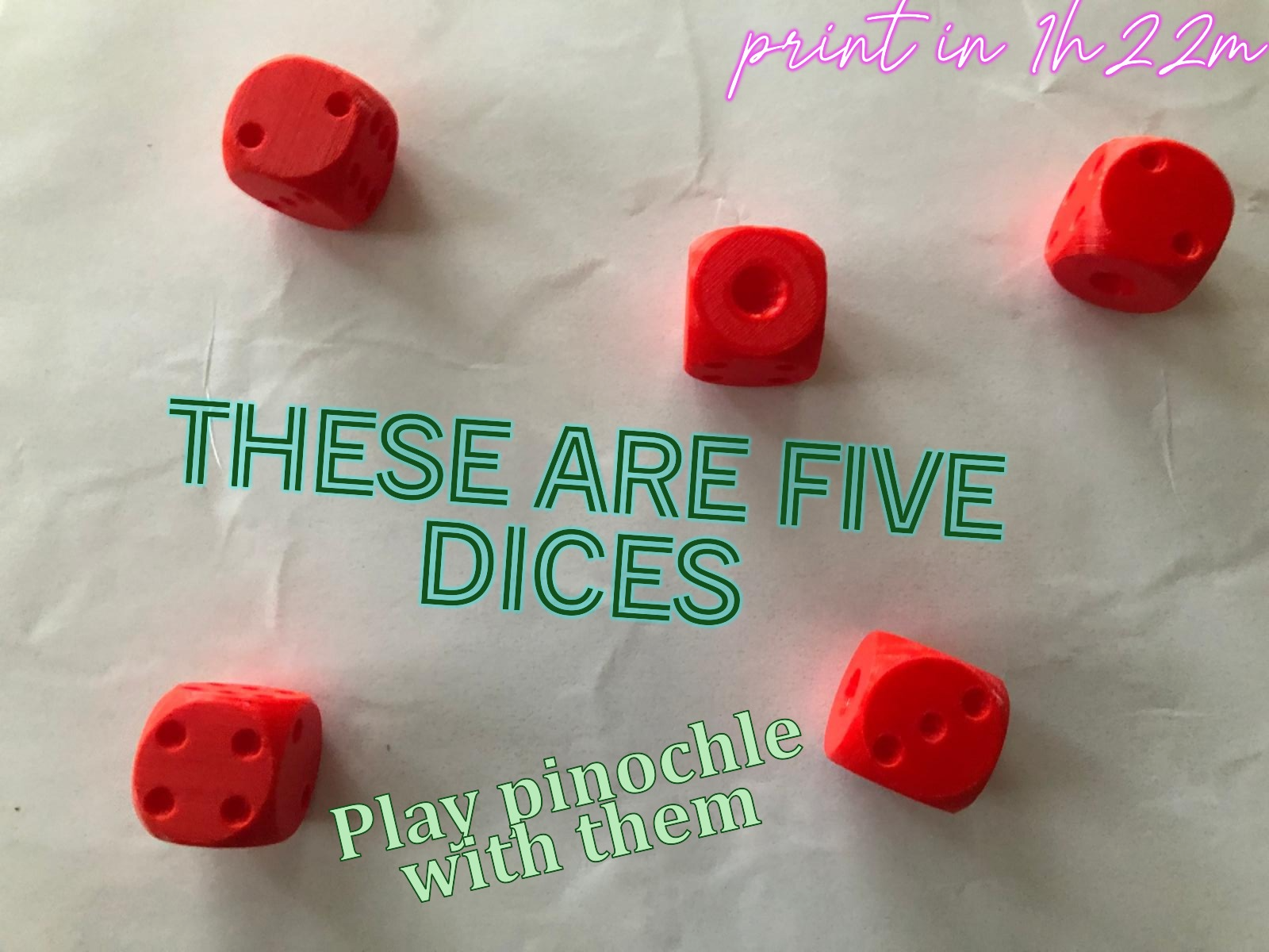 Large hand-held dices