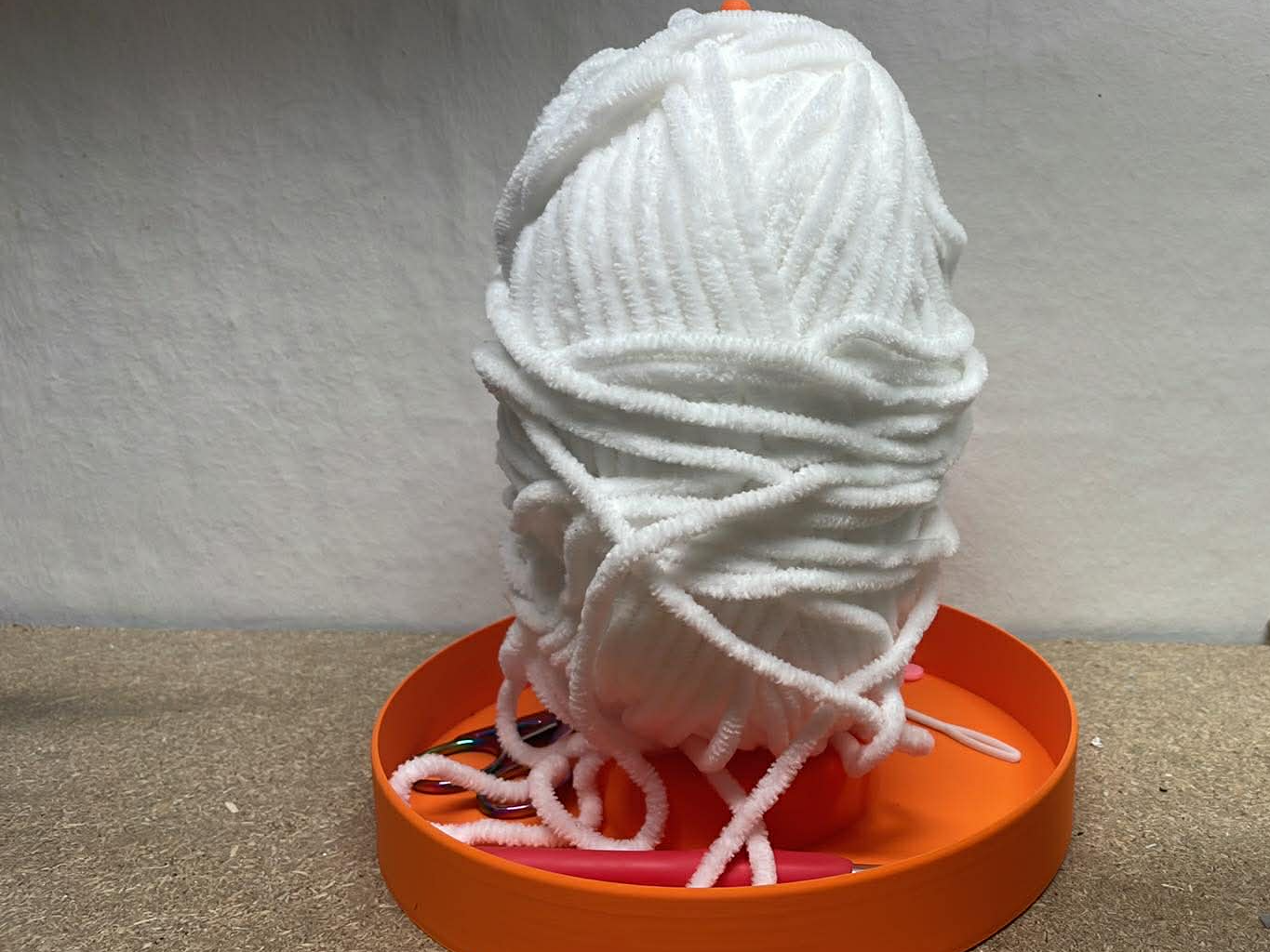 Simple Yarn Holder with storage
