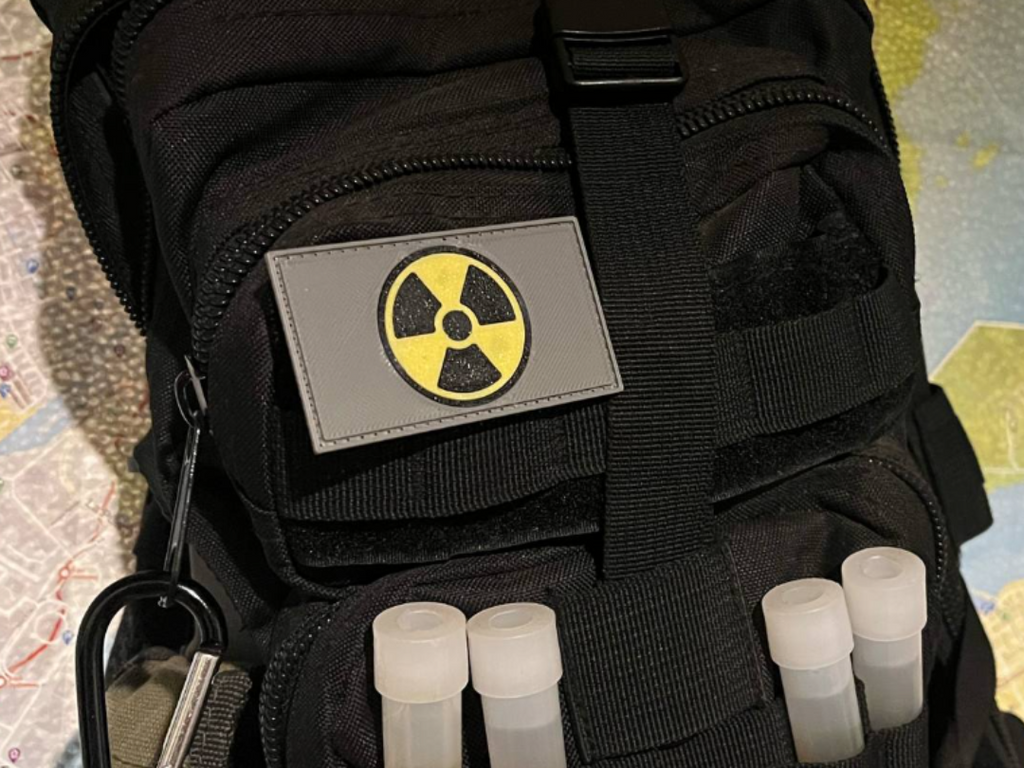 Military, Army Patch, Nuke Atom Badge