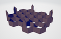 Grass reinforcement hex plates for robotic mowers