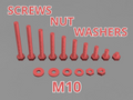 M10 Screw Set / NUT / WASHER M10 x 10-100mm