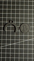 Bitcoin Shopping Cart Chip + Holder